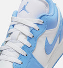 Air Jordan 1 Low SE Legend Blue Patent Grade School Lifestyle Shoe - White/Legend Blue