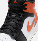 Air Jordan 1 Mid Mens Lifestyle Shoe - Starfish/White/Sail/Black