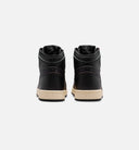 Air Jordan 1 Retro High OG Black and Muslin Grade School Lifestyle Shoe - Black/Black/Muslin