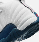 Air Jordan 12 Retro French Blue Preschool Lifestyle Shoe - White/French Blue/Metallic Silver/Varsity Red