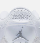 Air Jordan 3 Retro White And Silver Grade School Lifestyle Shoe - White/Metallic Silver Free Shipping