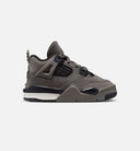 Air Jordan 4 Retro Cave Stone And Black Infant Toddler Lifestyle Shoe - Cave Stone/Black/Moon Particle
