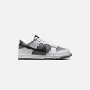 Dunk Low Grade School Lifestyle Shoe - White/Black/Smoke Grey